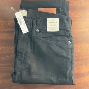 J.crew 770 Straight-fit stretch jean in deep black